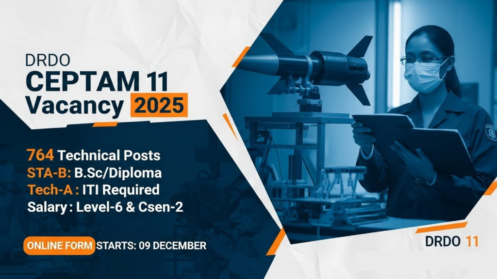 DRDO CEPTAM 11 Vacancy 2025