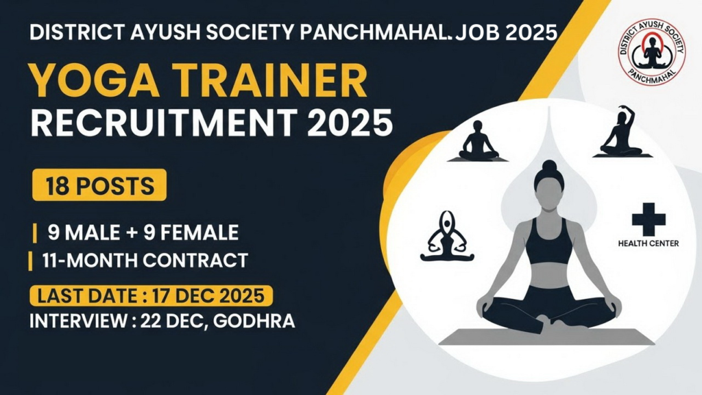 District Ayush Society Panchmahal Vacancy 2025