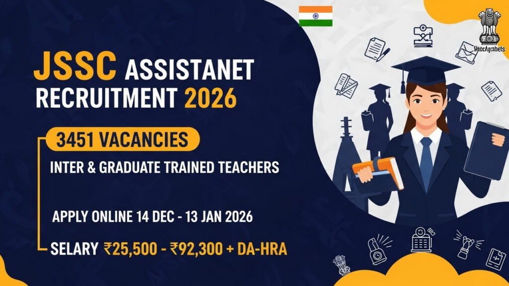JSSC Assistant Teacher Vacancy 2026