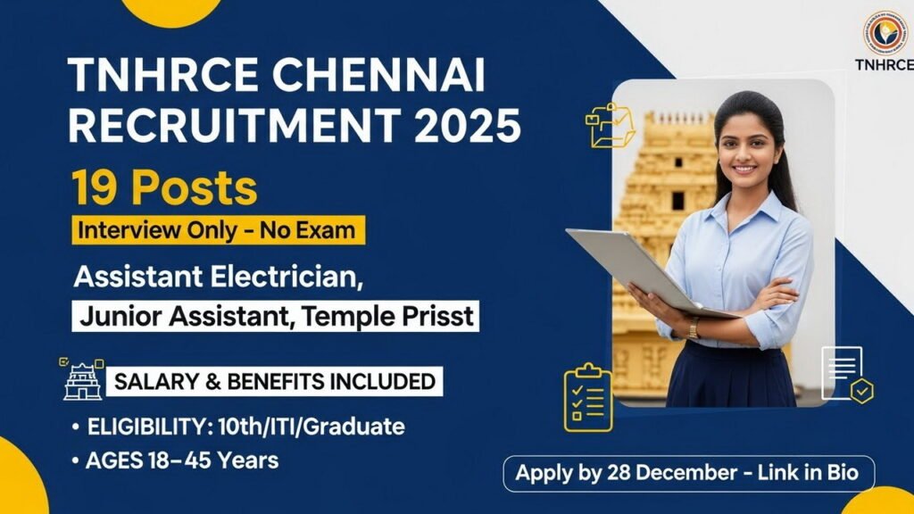TNHRCE Chennai Recruitment 2025